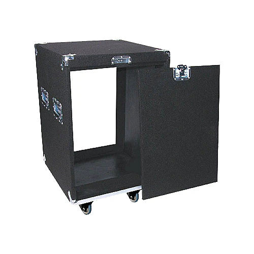 Odyssey CRP14W Case Rackmount - Odyssey CRP14W Carpeted Rack Case with Wheels - Black
