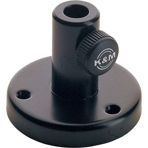 K&M 23855-BLACK Stand Mic - K&M 23855 Table Flange