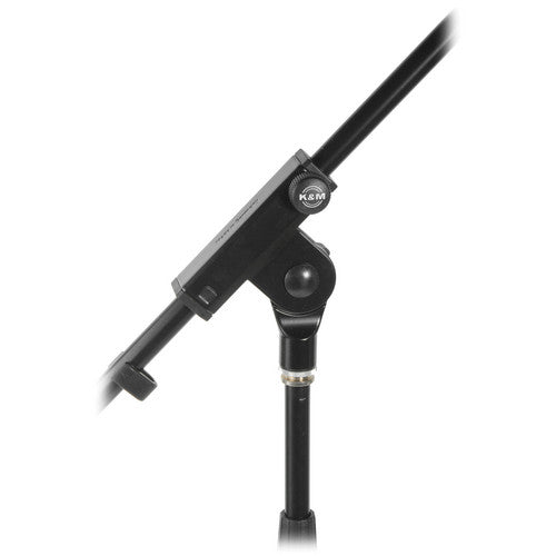 K&M 21070-BLACK Stand Mic - K&M 21070 Tripod Microphone Stand with 32" Boom (Black)