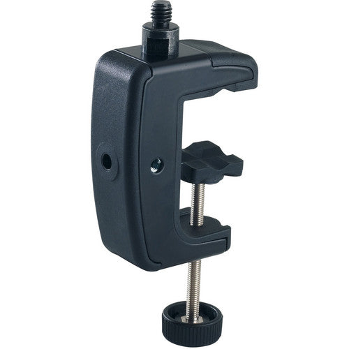 K&M 23720-5/8-BLACK Stand Mic - K&M 23720 Table Clamp (Black, 5/8")