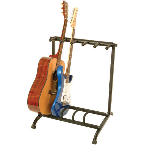 ON STAGE GS7561 - On-Stage GS7561 5-Space Foldable Multi-Guitar Rack Stand