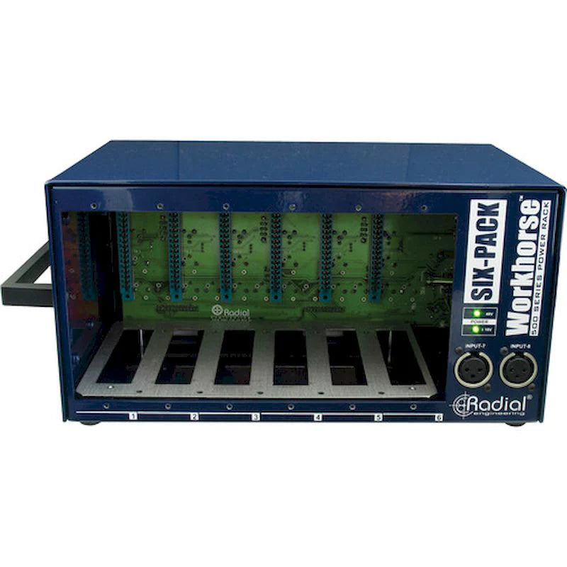 Radial SixPack - Radial Engineering SIXPACK 500 Series Desktop Power Rack (6-Pack)