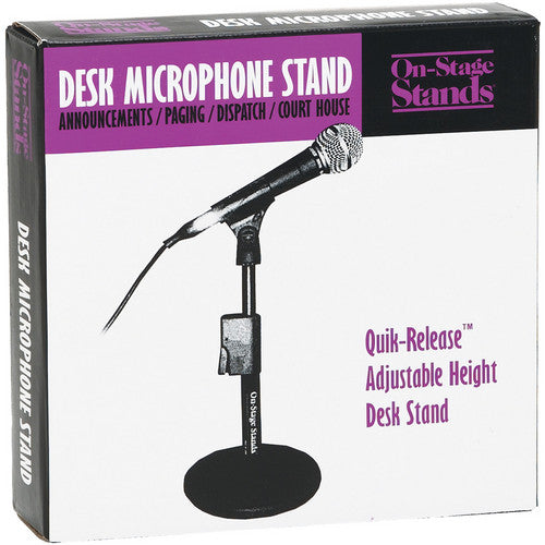 ON STAGE DS7200QRB - On-Stage DS7200QRB Quik-Release Adjustable Desk Stand