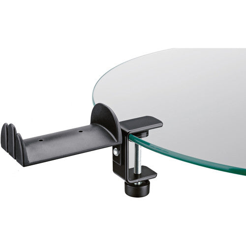 K&M 16090-BLACK Headphone Accessory - K&M 16090 Headphone Holder (Black)