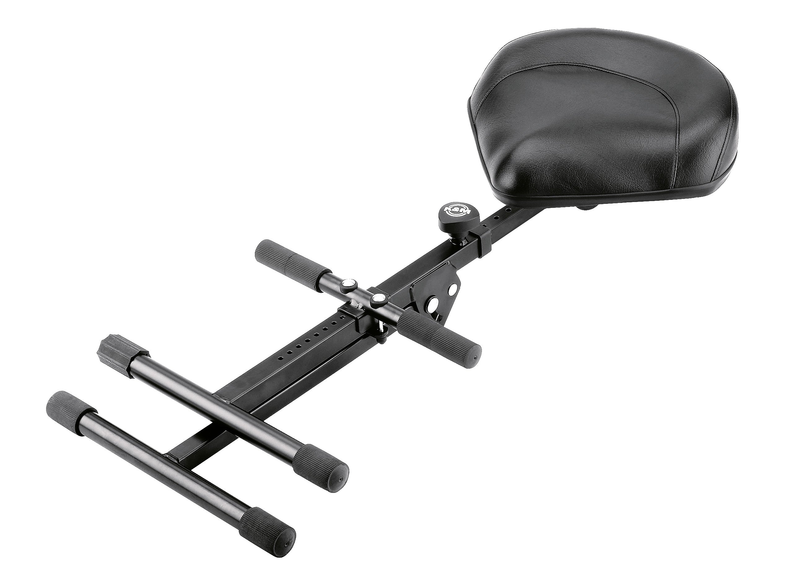 K&M 14045-BLACK Drum Throne - Black Stool imitation leather