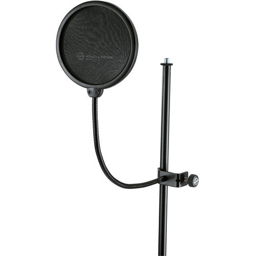 K&M 23966-BLACK Stand Mic - K&M 23966 Popkiller (Large)