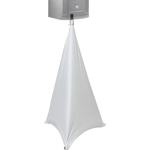 PROX-X-SP2SC-W Speaker Scrim - Lycra Cover Scrim for Speaker Tripod or Lighting Stand 2 Sided - White