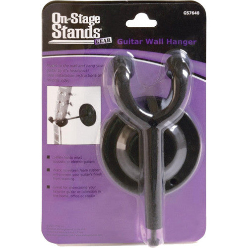 ON STAGE GS7640 - On-Stage GS7640 Round Screw-In Metal Guitar Hanger