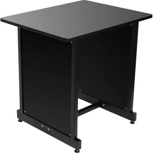 ON STAGE WSR7500B - On-Stage WSR7500B Rack Cabinet (Black Wood with Black Steel)