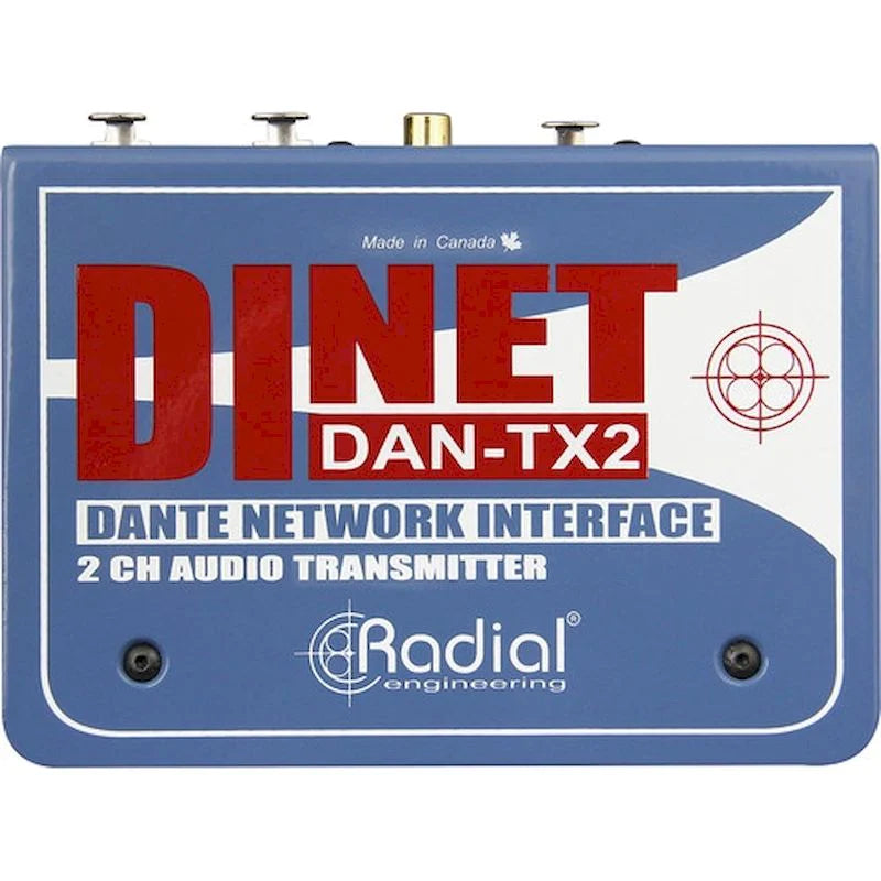 Radial DiNet DAN-TX2 - Radial Engineering DINET DAN-TX2 2-Channel Dante Network Transmitter