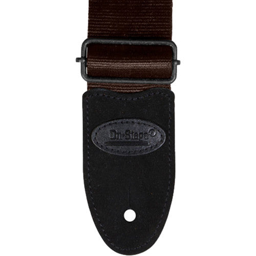 ON STAGE GSA20BR - On-Stage GSA20BR Seatbelt Guitar Strap (Brown)