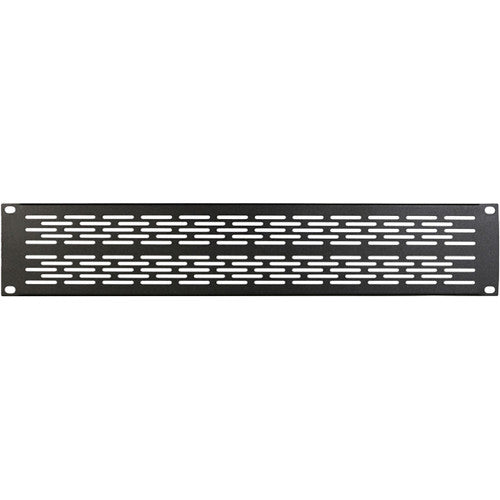 ON STAGE RPV2000 - On-Stage RPV2000 Vented Rack Panel (Black, 2 RU)