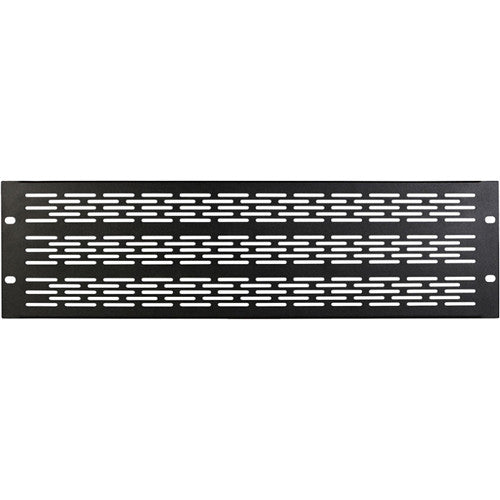 ON STAGE RPV3000 - On-Stage RPV3000 Vented Rack Panel (Black, 3 RU)