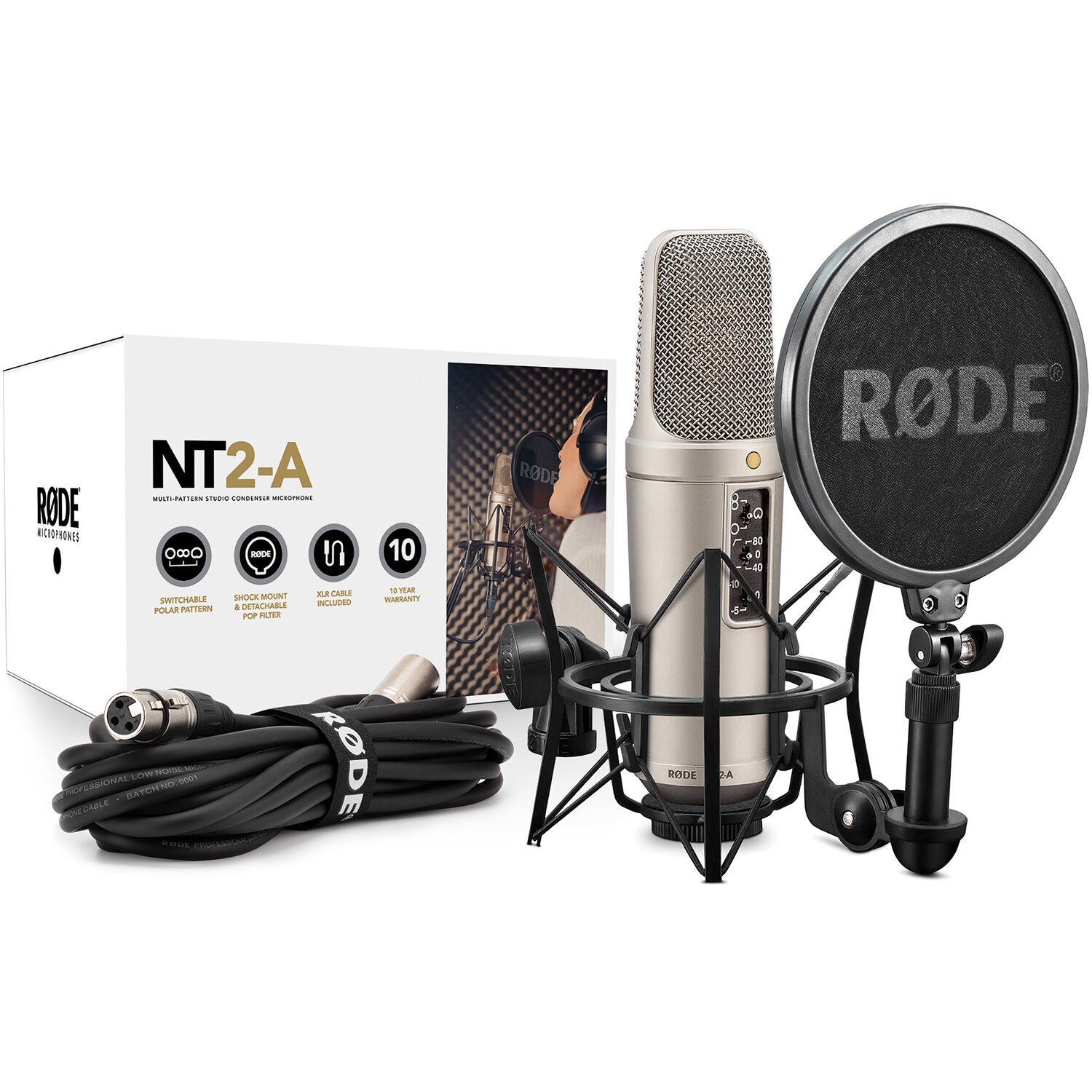RODE NT2-A Multipatern dual 1'' condenser Microphone
