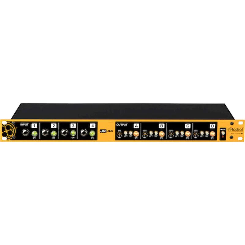 Radial JX44 V2 - Radial Engineering JX44 V2 Concert Touring Guitar and Amp Signal Manager