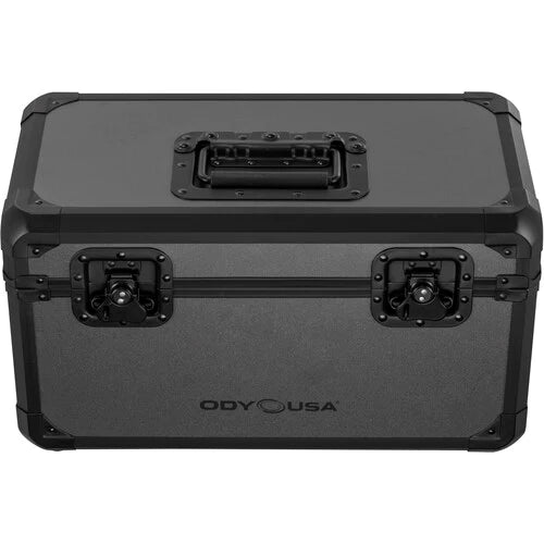 Odyssey K7120BLG Case Equipment - Odyssey KROM Record/Utility Case for 120 7" Vinyl Records - Black on Gray