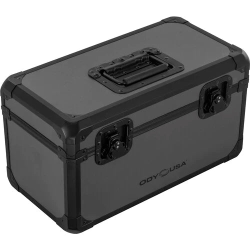 Odyssey K7120BLG Case Equipment - Odyssey KROM Record/Utility Case for 120 7" Vinyl Records - Black on Gray