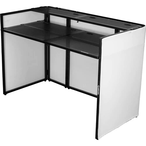 Odyssey DJBOOTHM65 Stand DJ Equipment - Odyssey DJ Media Booth with Flat Screen TV/Monitor Bracket - 65"