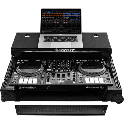 Odyssey 810233 DJ Case - Odyssey Industrial Board Glide-Style Case for Pioneer DDJ-1000/SRT - Black on Black