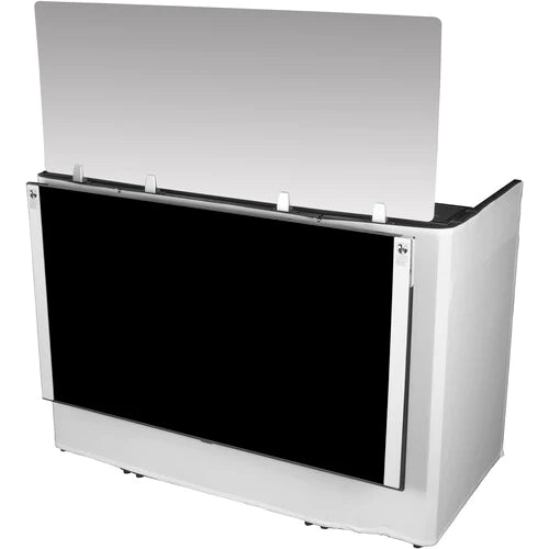 Odyssey DJBOOTHM65 Stand DJ Equipment - Odyssey DJ Media Booth with Flat Screen TV/Monitor Bracket - 65"