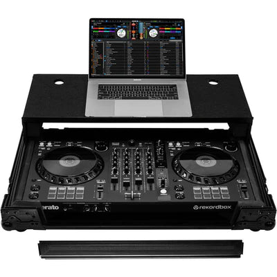Odyssey FZGSDDJFLX6BL Case DJ Gear - Odyssey Black Label Glide Style Flight Case for Pioneer DDJ-FLX6 Controller - All Black