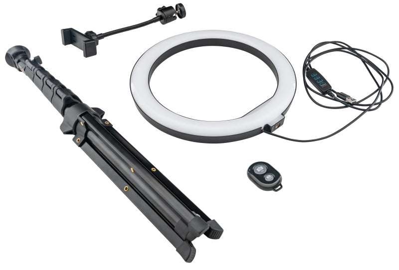 MACKIE mRING-10” - 3-Color Ring Light Kit with Stand and Remote