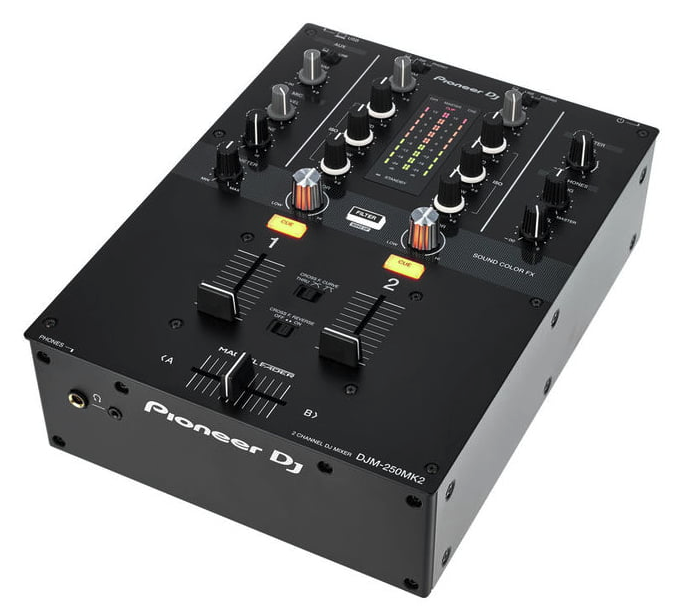 PIONEER DJ DJM-250MK2 - 2 channel DJ MIXER built-in sound card