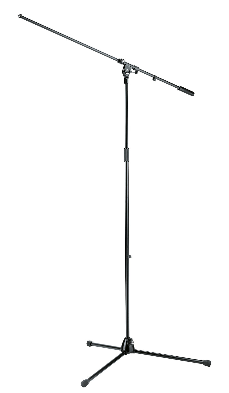 K&M 21021-BLACK Stand Mic -  21021 Overhead microphone stand - 21021-300-55 - black