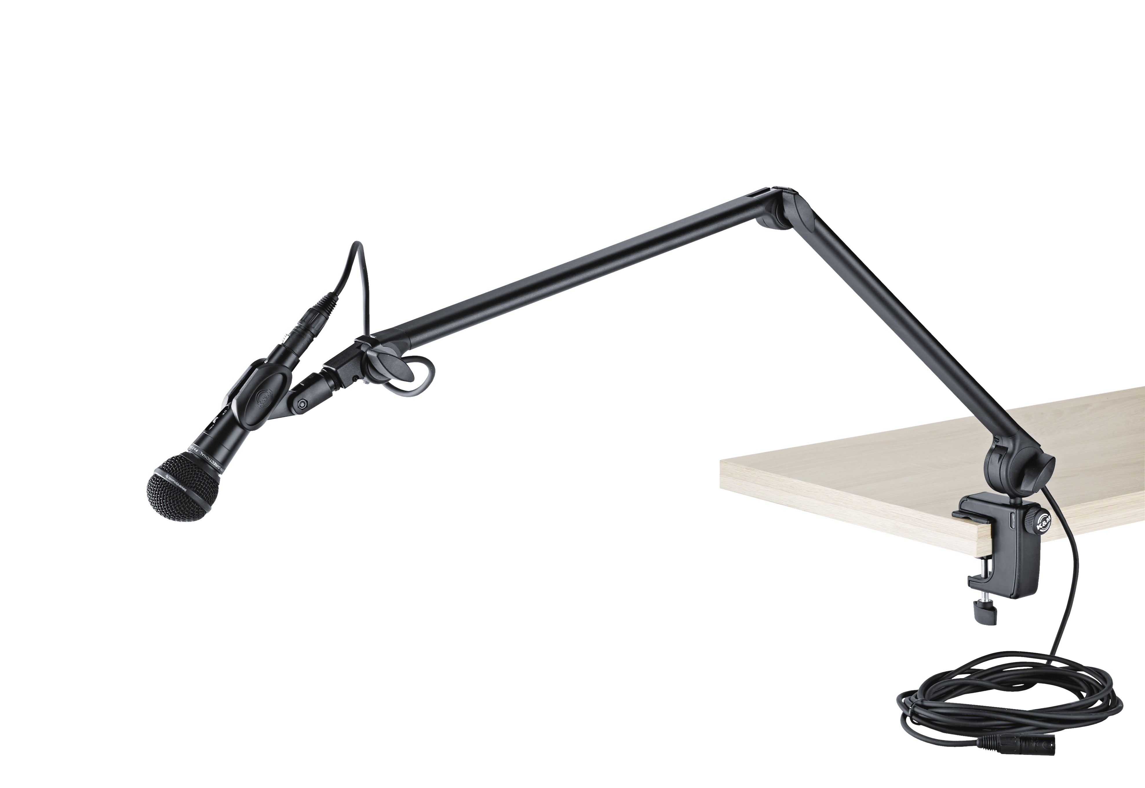 K&M 23860-BLACK Stand Mic - 23860 Microphone desk arm