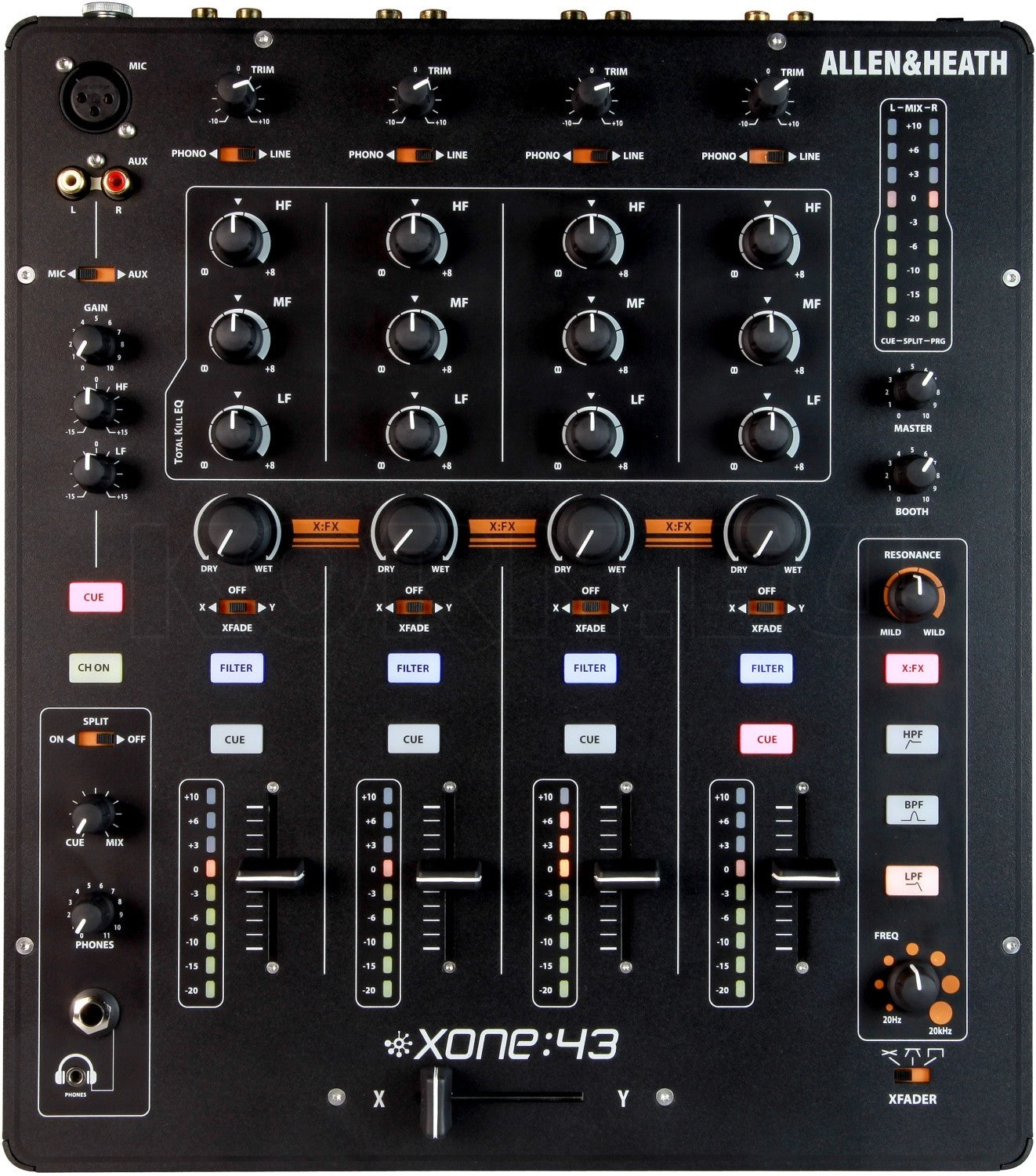 ALLEN & HEATH XONE 43 - Professional 4 Channel DJ Mixer