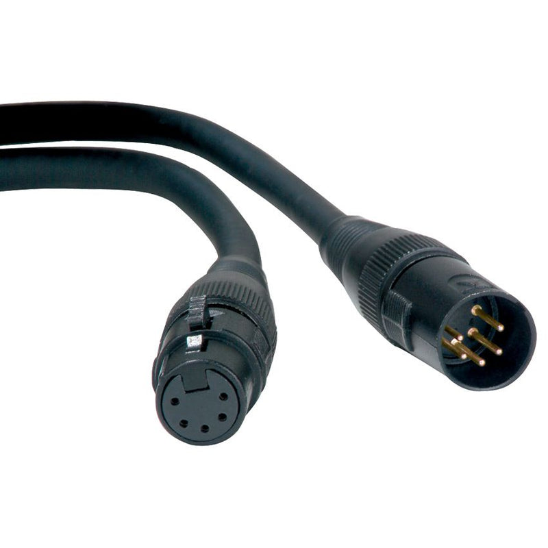 ACCU CABLE AC5PDMX5 - 5-foot DMX Cable - 5-pin male to 5-pin female connection