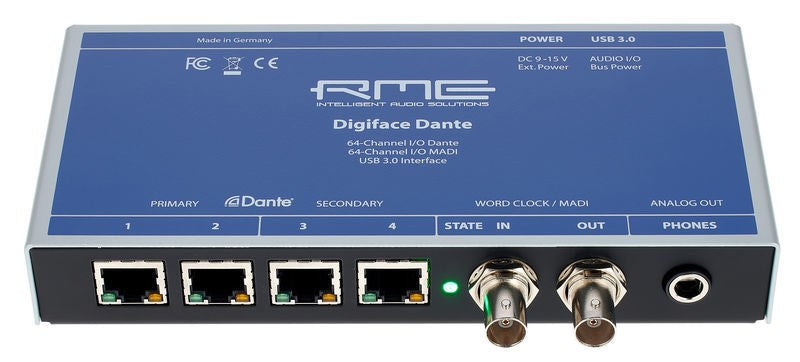 RME DIGIFACE-DANTE - 256-Channel 192 Khz USB Audio Interface