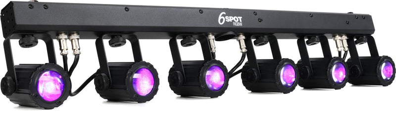 CHAUVET 6SPOT-RGBW - 6 LED SPOT RGBW Bar - Chauvet DJ 6SPOT RGBW LED Effect Light Of Beams Using 4 Heads