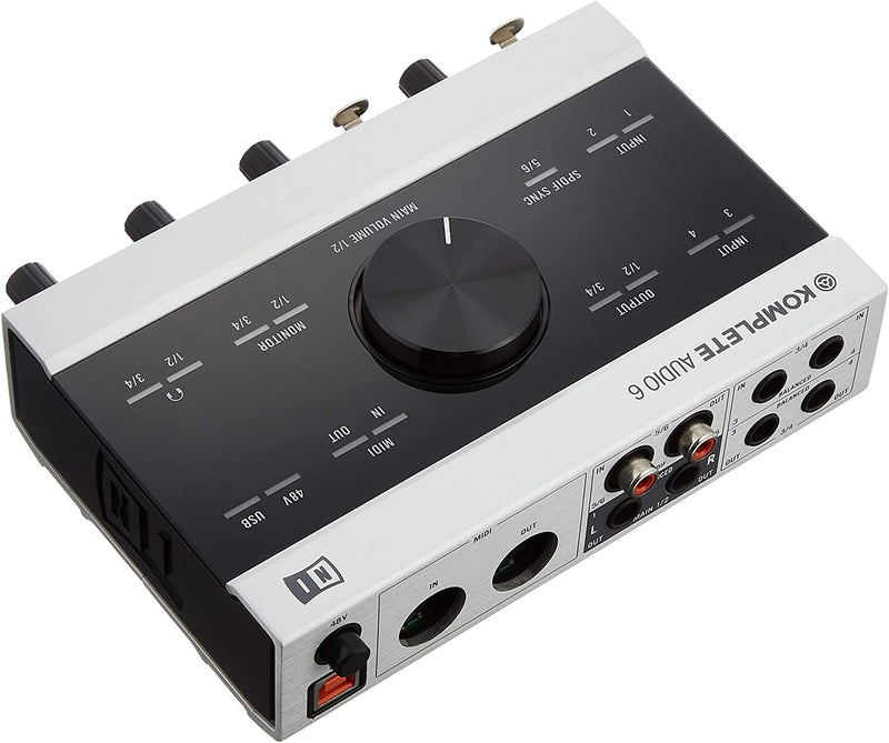 NATIVE INSTRUMENT KOMPLETE AUDIO 6 MKII - USB 4 analog ins/outs, plus digital in/out, and MIDI in/out