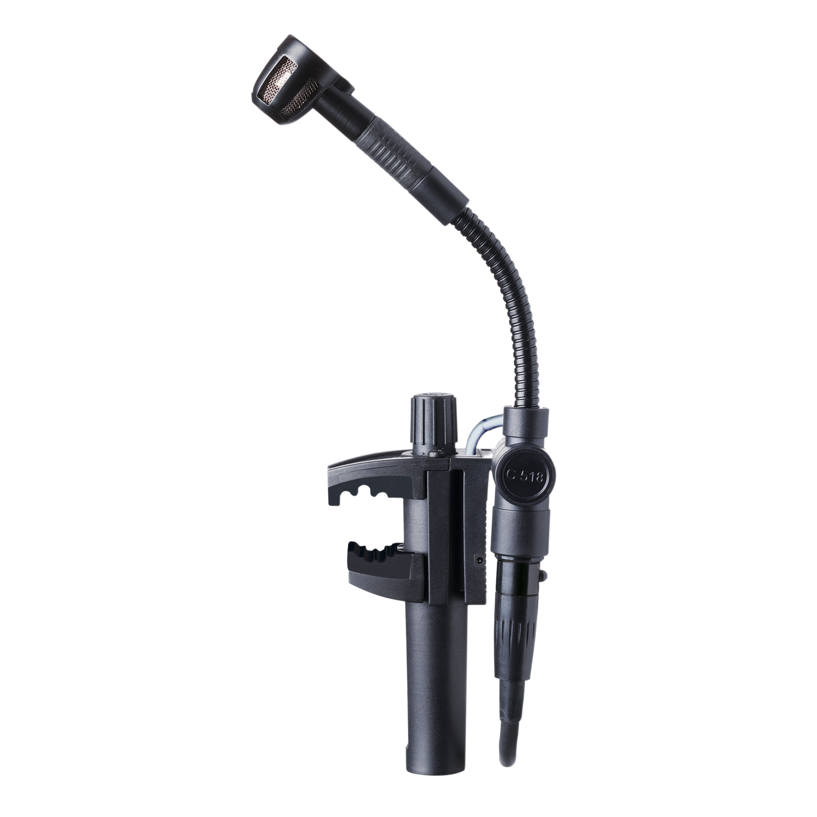AKG C518M Professional miniature clamp-on condenser microphone with mini XLR to standard XLR cable