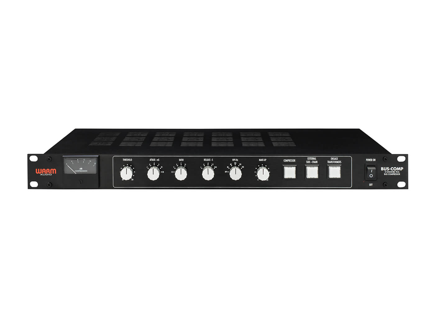 WARM BUSS-COMP -  Analog, 2 channel, stereo VCA bus compressor