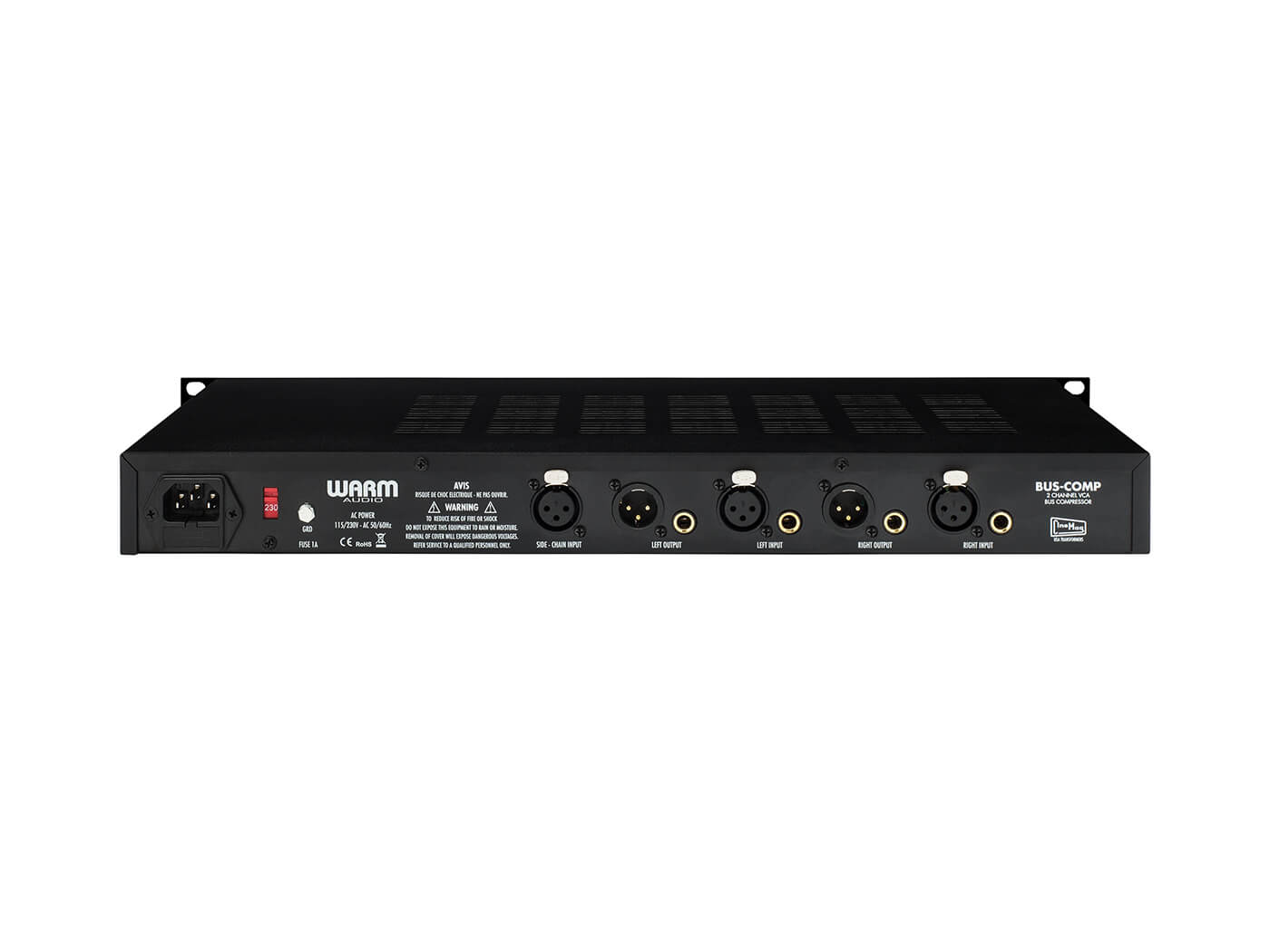 WARM BUSS-COMP -  Analog, 2 channel, stereo VCA bus compressor