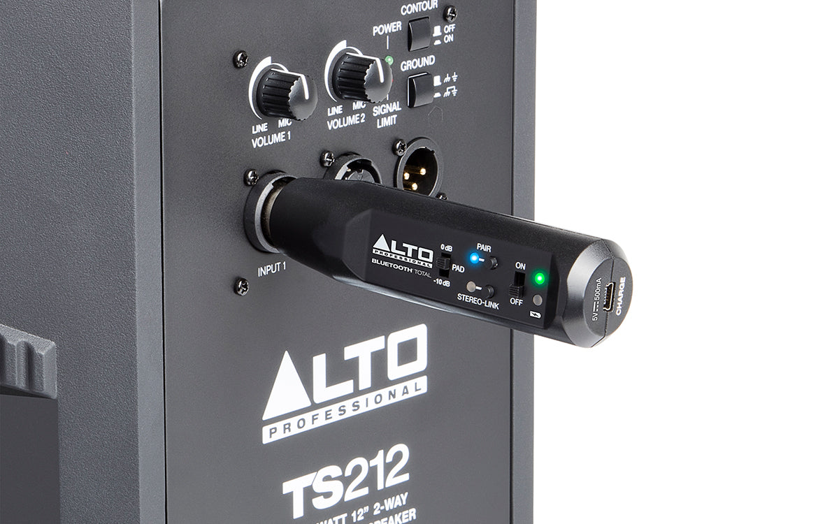 ALTO BLUETHOOT TOTALMK2 - XLR-EQUIPPED RECHARGEABLE BLUETOOTH RECEIVER