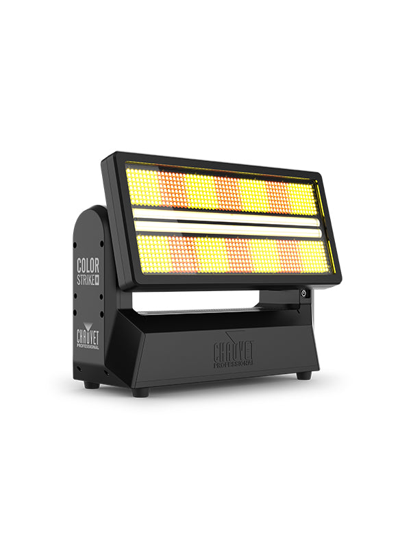 CHAUVET PRO COLORSTRIKE-M - versatile strobe light can double as a wash fixture with 180° tilt range to throw bright saturated color wherever you need.
