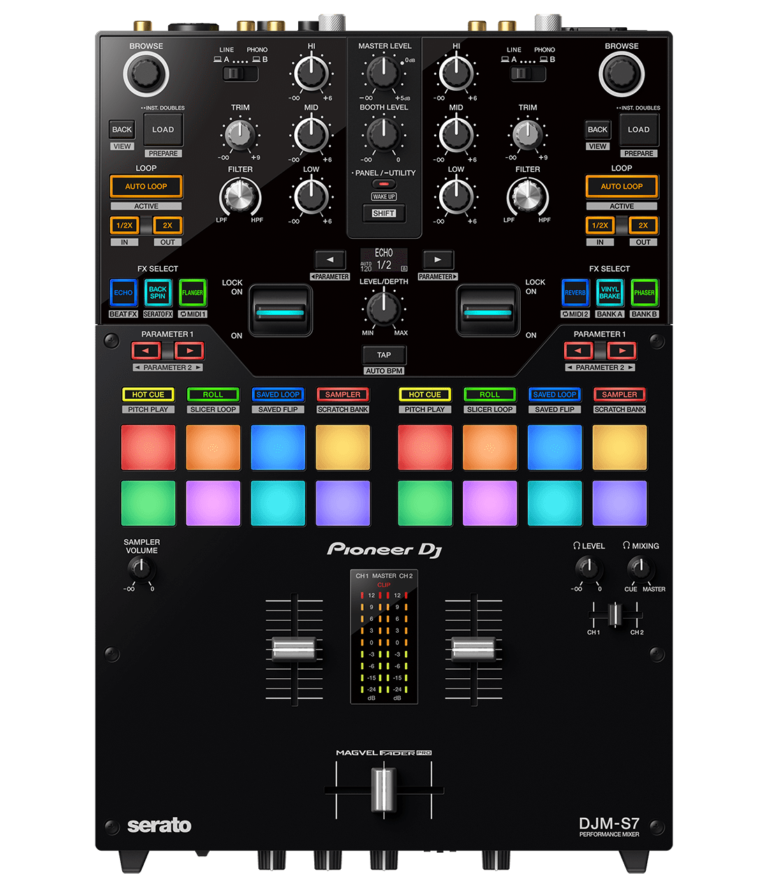 PIONEER DJ DJM-S7 - 2 CHANNEL SCRATCH BATTLE DJ MIXER