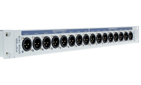 RME DTOX-16O Breakout audio panel - RME DTOX-16 O Breakout Panel - 16 XLR Outputs to 2 D-Sub Connectors