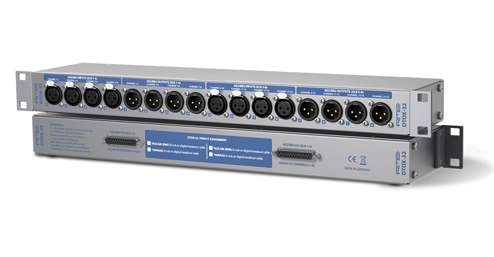 RME DTOX-32 Breakout audio panel - RME DTOX-32 Breakout Box