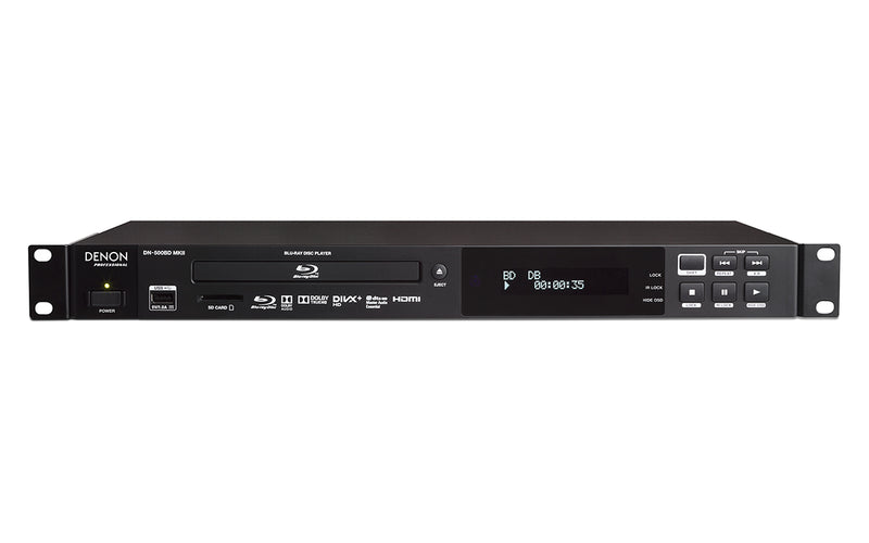 DENON PRO DN-500BDMKII - Blu-Ray, DVD and CD/SD/USB Player