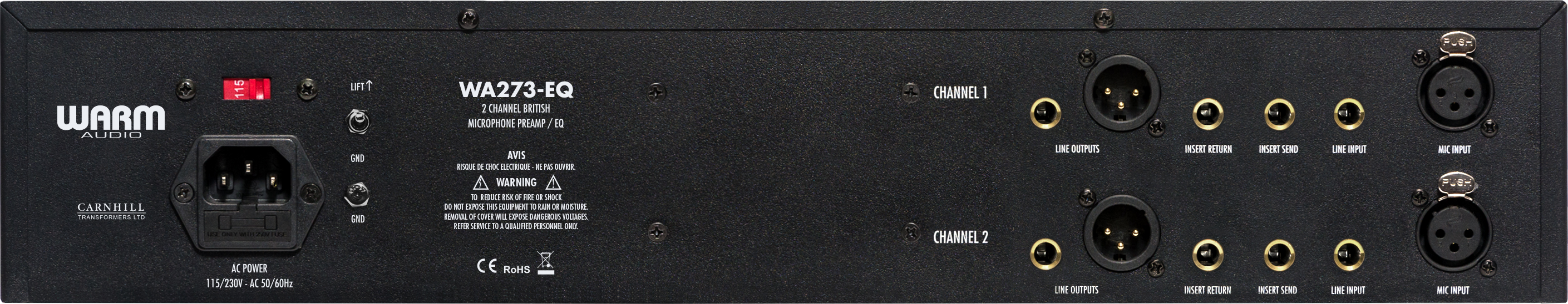 WARM WA-273EQ - Dual Channel British Mic Pre + EQ