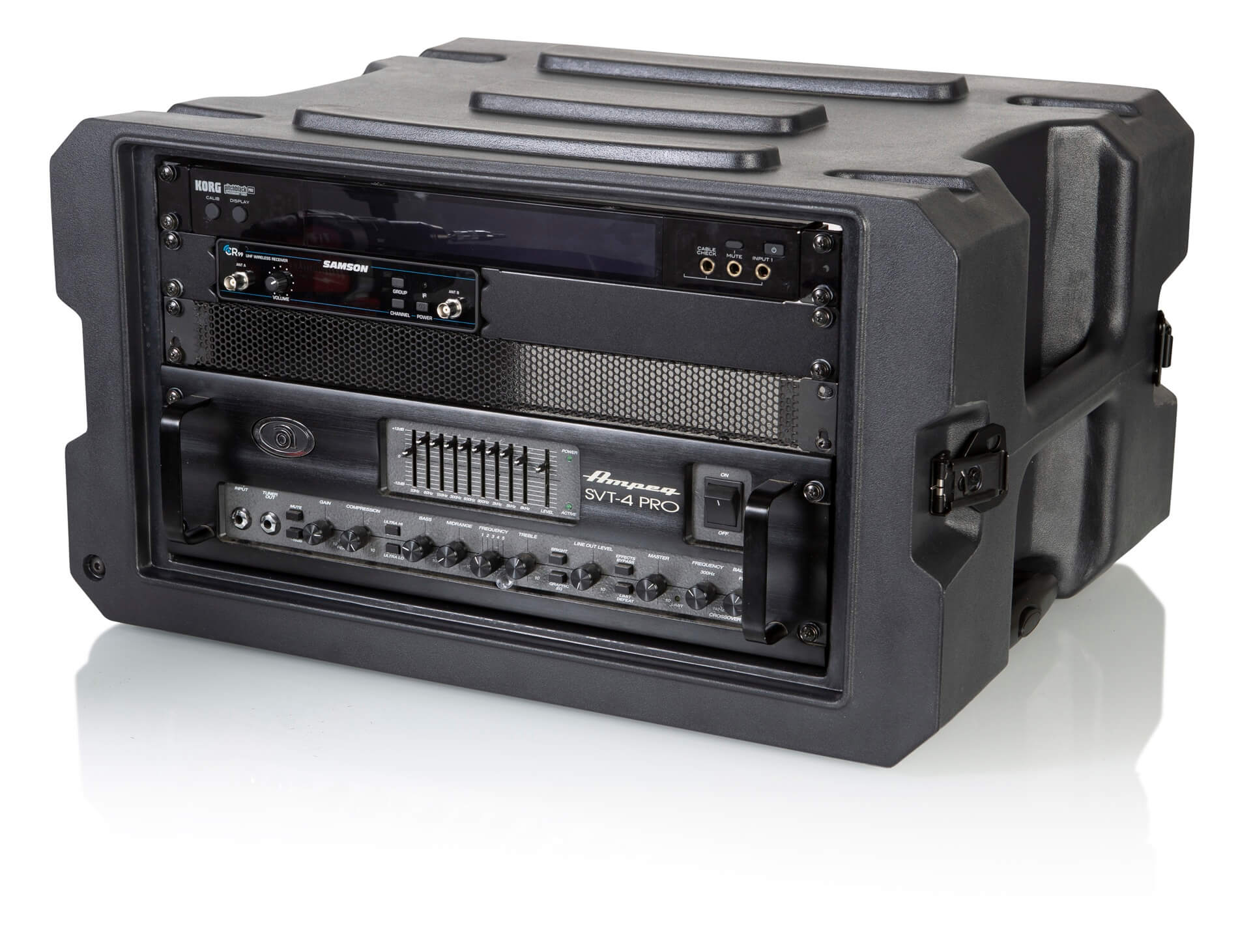 GATOR G-PROR-6U-19 G-PRO-6U-19 with wheels and handle. - Gator G-PROR-6U-19 Rotationally Molded Rack Case w/ Wheels & Handle - 6U, 19" Deep