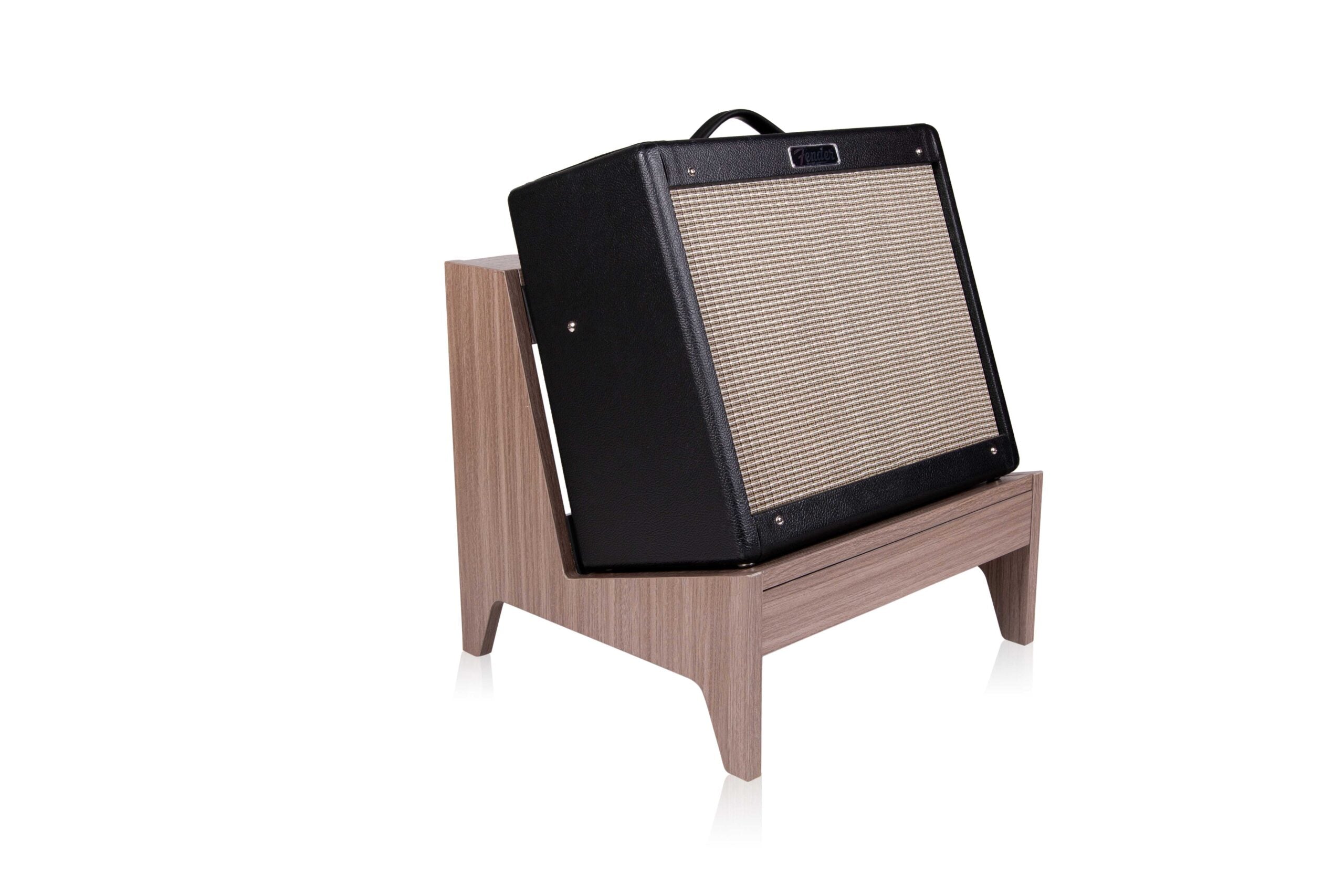 GATOR GFW-ELITEGTRAMPSM-GRY Elite Series Small Guitar Furniture Amp Stand - Grey Finish