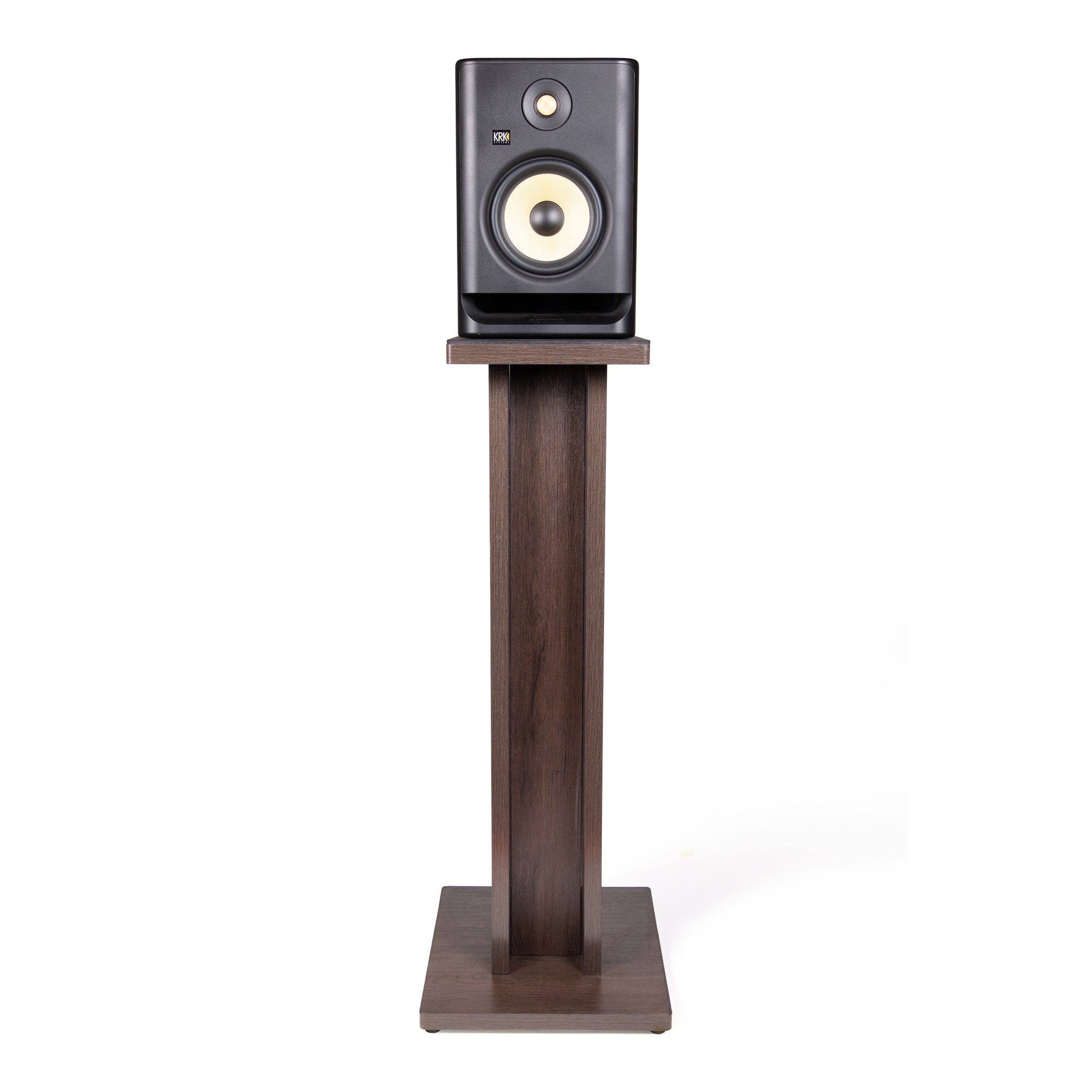 GATOR GFW-ELITESPKSTMN-BRN Elite studio monitor stand, one (1) in brown color
