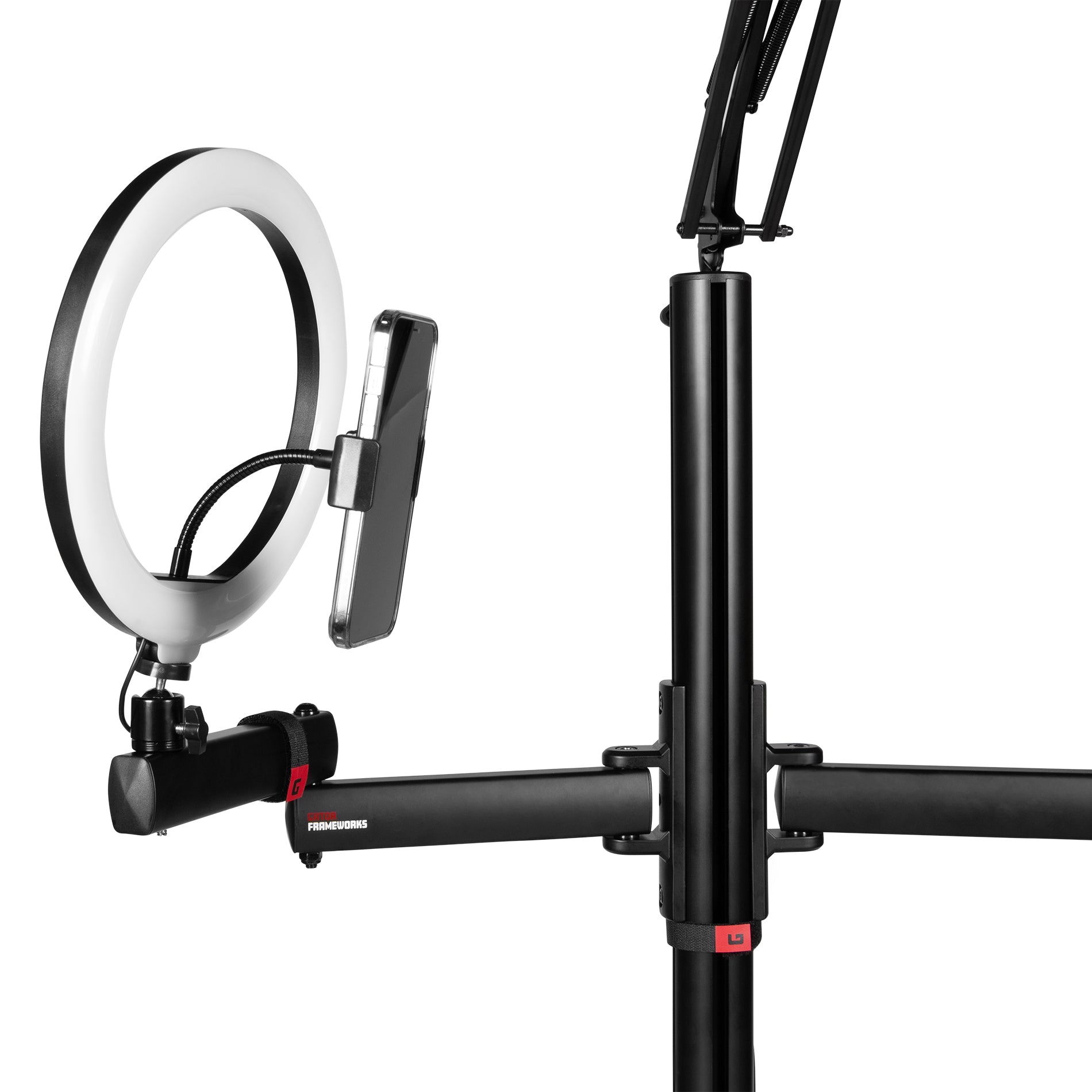 GATOR GFW-ID-CREATORTREE Gator Frameworks ID Series Creator Tree desk mounting solution for content creator lighting, mic, and camera