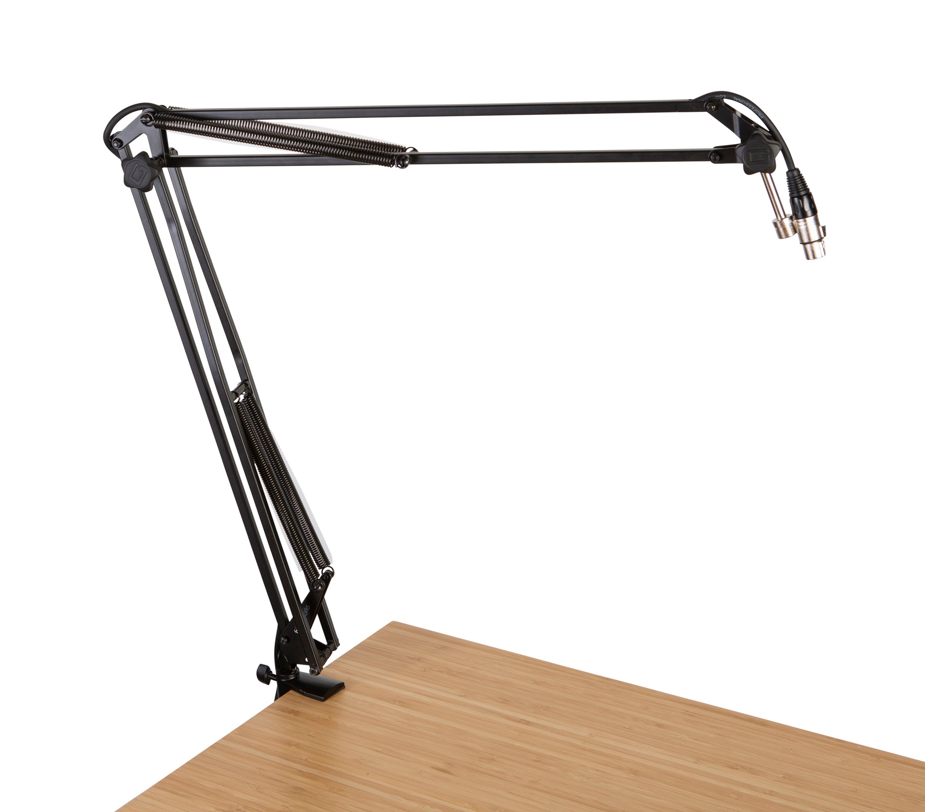 GATOR GFWMICBCBM1000 Desk mounted broadcast stand w/ boom - Desk-Mounted Broadcast/Podcast Boom Mic Stand
