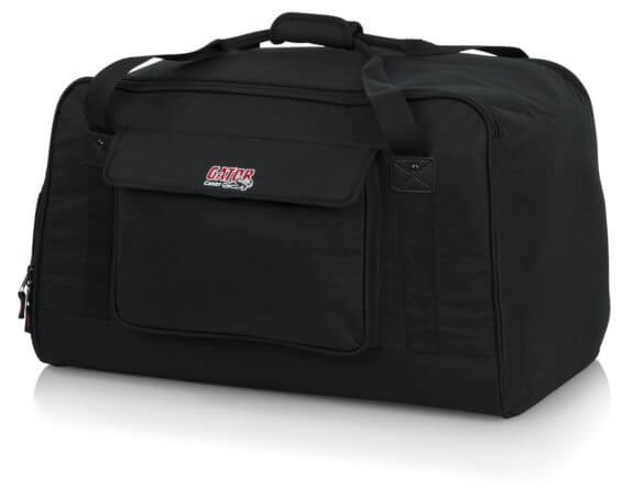 GATOR GPA-TOTE15 Same features as model GPA-TOTE8 but designed to fit most popular 15” speaker cabinets including QSC K15, Turbosound iQ15, and Yamaha DRX15